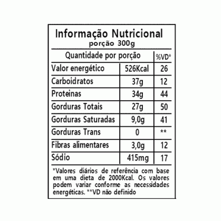 comida congelada pernil desfiado com cuscuz