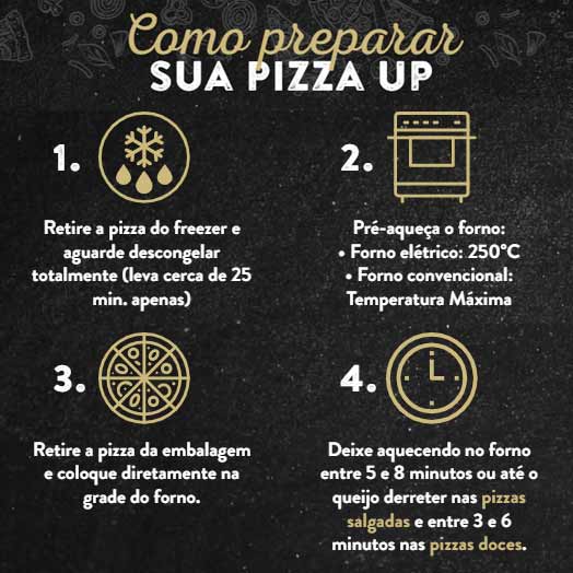 pizza up como preparar, pizza congelada, porto alegre, delivery, tele entrega, delicia fit comida congelada